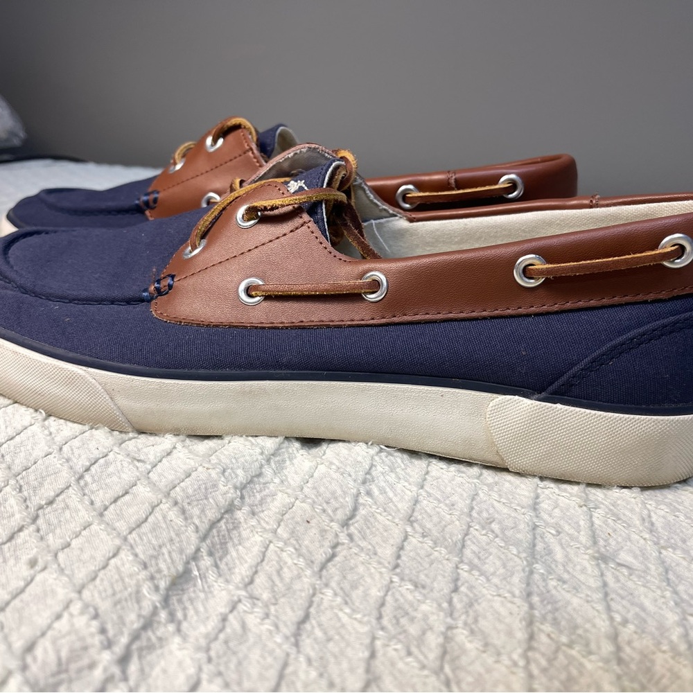 Polo by Ralph Lauren Navy and Brown Loafers - Picture 3 of 7